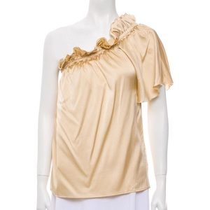 St. John✨Silk one-shoulder top
